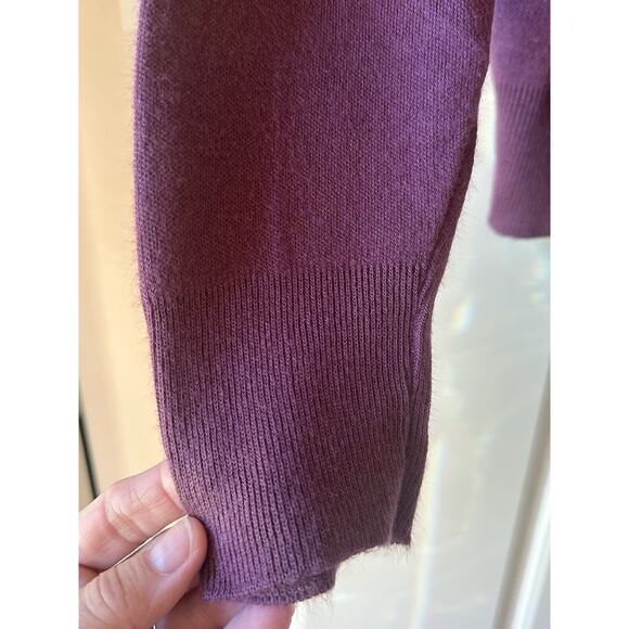 Vintage Orlon Campus Plum Purple Turtleneck Orlon Acrylic Sweater Womens Medium‎ - Picture 2 of 8